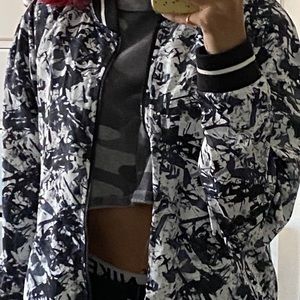 Black & White bomber jacket